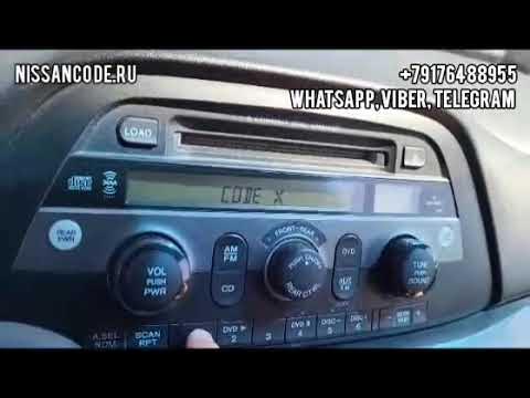 Хонда Одиссей код магнитолы, разблокировка радио Honda Odyssey (radio