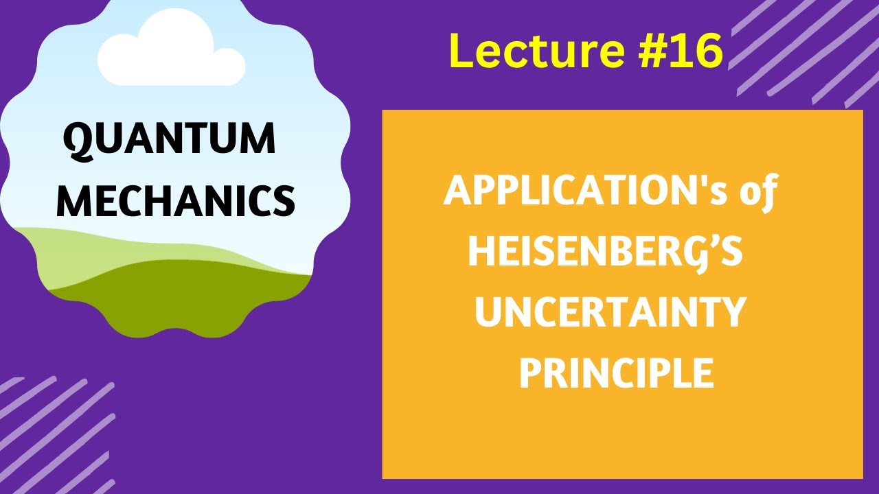 APPLICATION OF HEISENBERG UNCERTAINTY PRINCIPLE Lec # 16 || ZERO POINT ...
