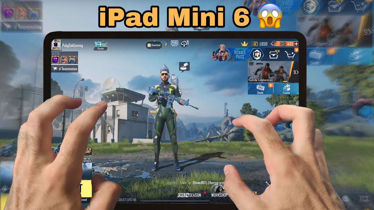 iPad Mini 6 PUBG HANDCAM Gameplay| Full Gyro+ Best Sensitivity Test|Balance+60FPS Smooth Experience!