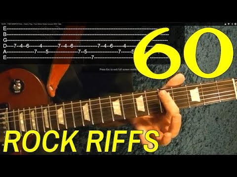 how-to-play-60-rock-riffs---guitar-lesson---beginners