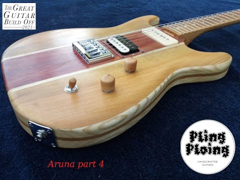 Godin acousticaster 究極の改造　レース他改良！ 調整は動画！ Great Guitar Build Off 2021 Aruna part 4, the grand final