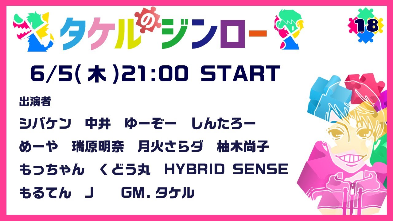 【しんたろー視点】タケルさん主催zoom人狼 6/5