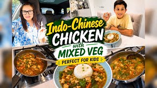 I Made Indo-Chinese Chicken with Mixed Veg | Perfect for Kids | Easy-to-Make Healthy Recipe at Home