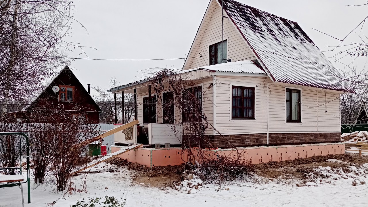 Подъем дома, замена фундамент. Отзыв. - YouTube