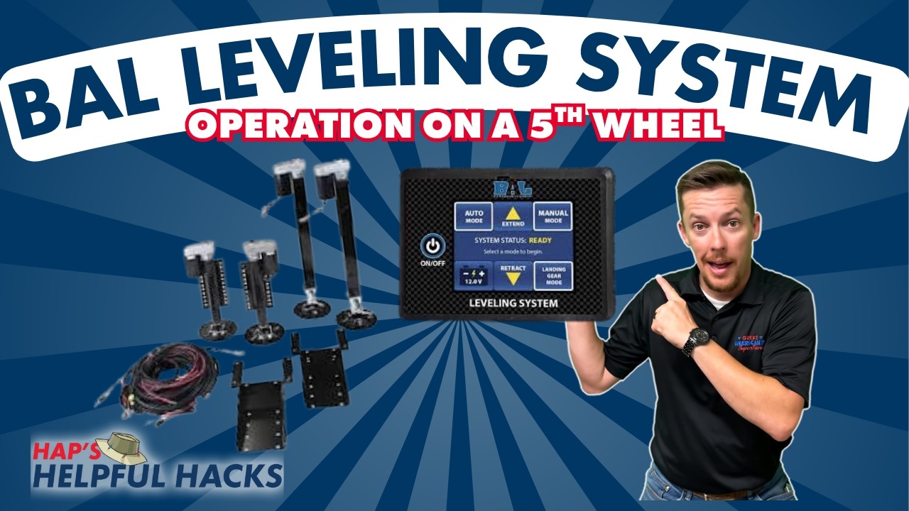 Bal Auto Leveling System BAL 5th Wheel Leveling Operation - YouTube