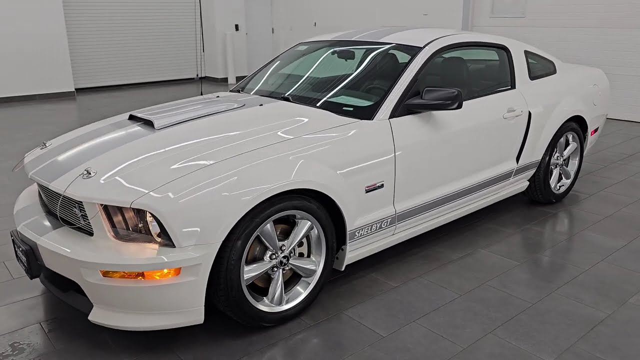 Thumbnail for 2007 FORD MUSTANG SHELBY G5 PERFORMANCE WHITE STICK SHIFT 4K REVIEW 16586Z