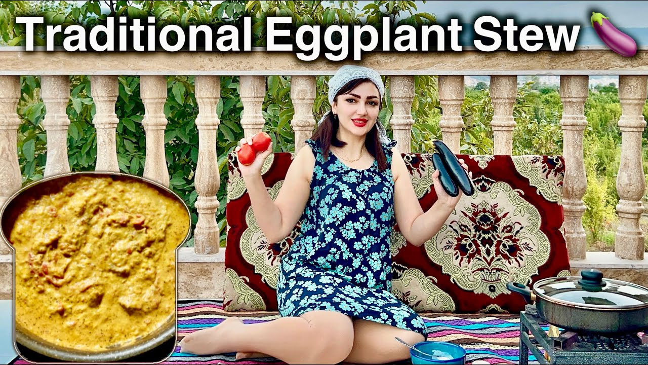Rustic Kashk e Bademjan Creamy Eggplant Stew 🍆 | Traditional Persian Recipe