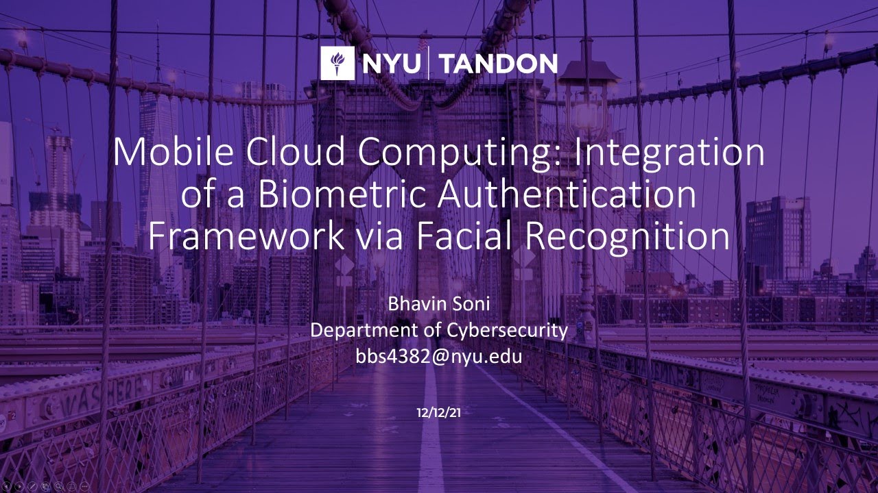 Mobile Cloud Computing: Integration Biometric Authentication Framework via Facial Recognition