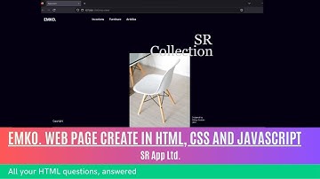 EMKO web page create in html and css || SR App Ltd || @srappltd || HTML tutorial beginner