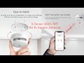 X sense xs01wt wi fi smoke detector setup testing