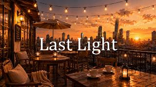 Golden Hour Rooftop Café ☕ Soft Piano & City Lights Ambience for Relaxation | Blue Bird Terrace screenshot 5