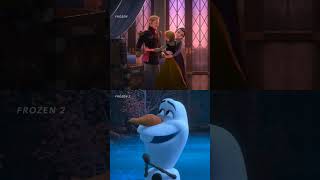 Олаф пересказывает всю историю Эльзы и Анны I Холодное сердце 2  #movie #shorts #frozen2