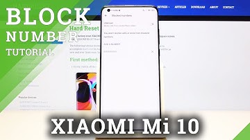 How to Block Number in XIAOMI Mi 10 – Create Blacklist