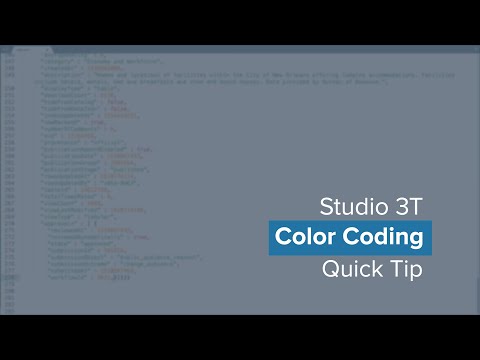 Video Color Coding In Studio 3T - youtube