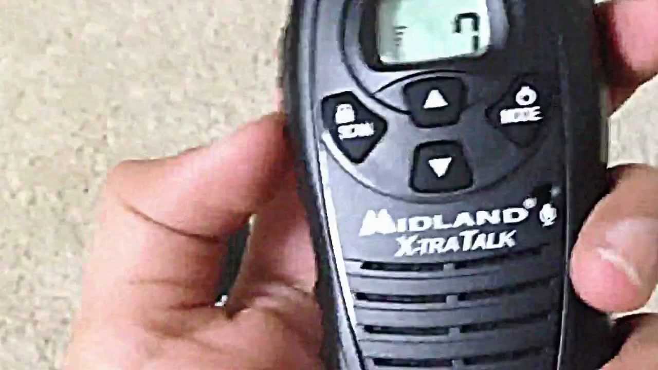 Midland walkie-talkie X-tra talk - YouTube