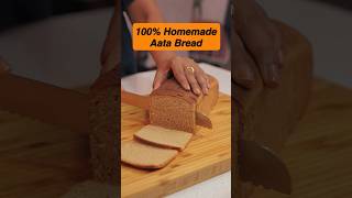 घर पर बनाये मार्किट से बढ़िया ब्रेड | Easy 100% Whole Wheat Bread 🍞 #shorts #simplifyyourspace
