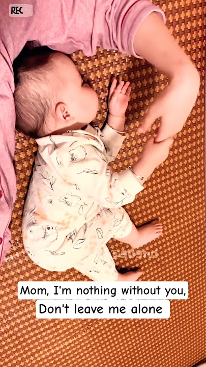MOM, don't leave me alone. #baby #cute