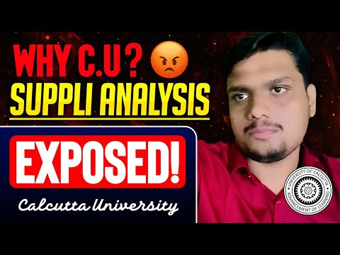 Why CU? | Suppli Result Deep Analysis | Exposing the matter | Calcutta University 