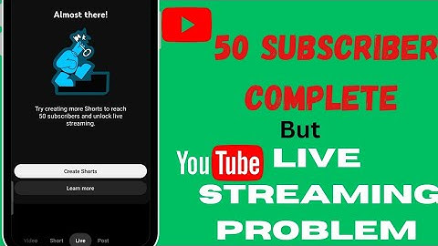 Try Creating more Shorts to reach 50 Subscribers and unlock live streaming|How to unlock live stream