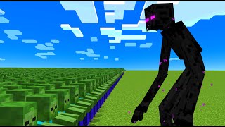 1000 Zombies vs Mutant Enderman!