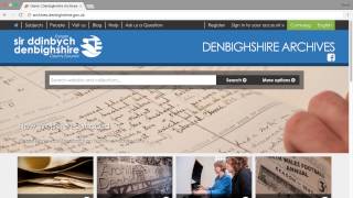 How To Use Denbighshire Archives Website