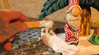 Finishing the Wood Carving Christmas challenge. 2025