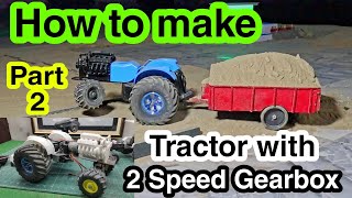 How to make 2 speed gearbox tractor v8 at Home part-2