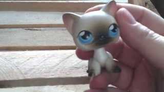 Кошка сиамская стоячая #5 с голубыми глазами и розовым магнитом Кошка сиамская стоячая #5 с голубыми глазами и розовым магнитом