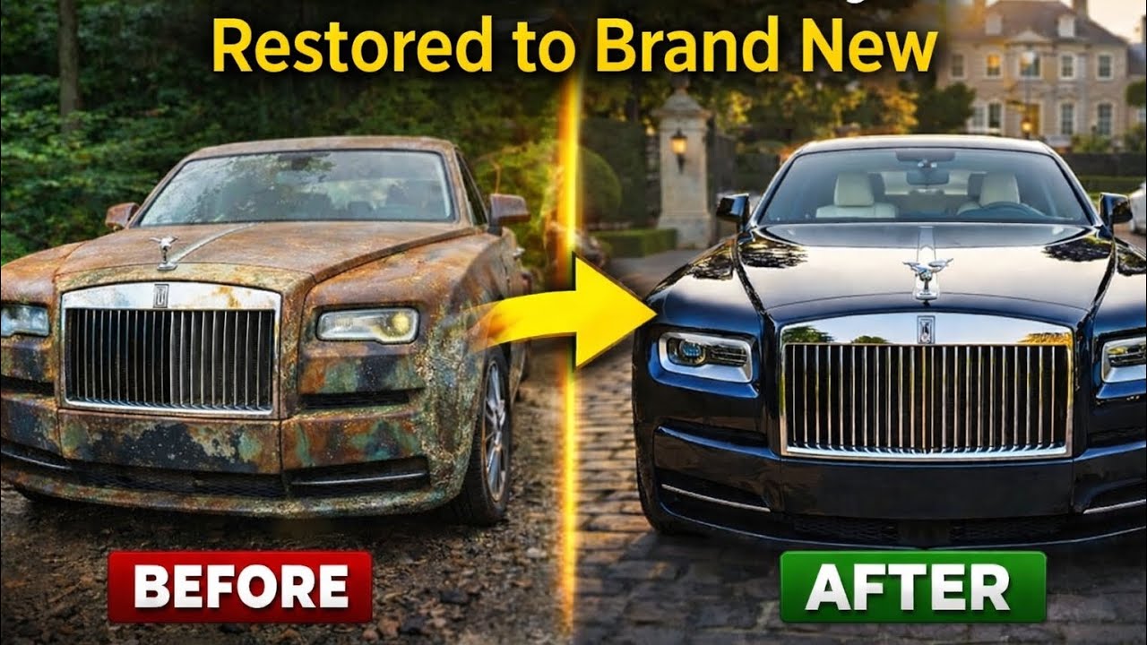 Abandoned Rolls Royce Restored to Brand New 😱