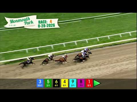 video thumbnail for MONMOUTH PARK 08-28-2026 RACE 4