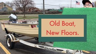 Replacing Floors on an Old 14 Foot Aluminum Boat  Boat Prep Part 1