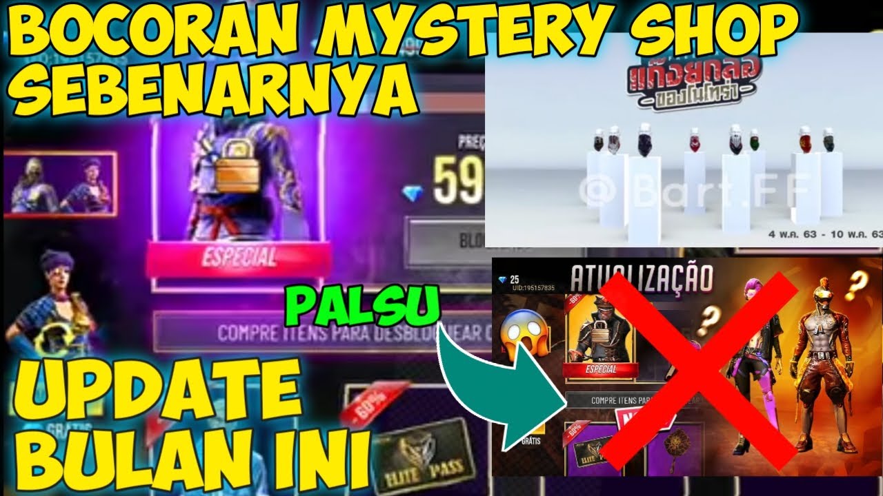 Asli Bocoran Mystery Shop Terbaru Ff Free Fire Indonesia