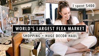 I spent $400 at the World’s LARGEST FLEA MARKET (Shopping + HUGE Decor Haul) | Canton, TX