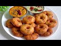      instant rava vada recipe semolina vadarava vadalu  sooji vada chutney recipe