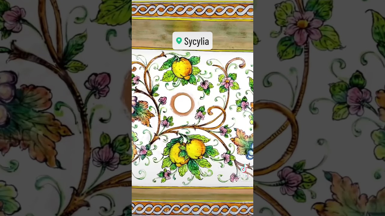 Sicilian hand-painted sinks 