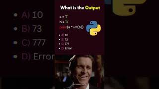 Comment your answer below#Python#CodeChallenge#LearnPython#Programming#Shorts#FirstShort#codinglife