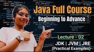 JAVA FULL COURSE|Lecture-02|JDK JVM JRE| with practical example