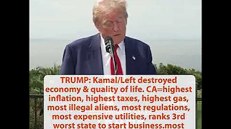 TRUMP: BREAKING NEWS statistical agency announced crime up 40%. DAVID MUIR LIED. CA $150K down pay thumbnail