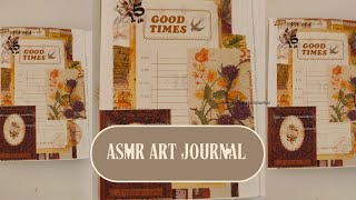 "Relaxing ASMR Art Journaling | Vintage Scrap Collage for Calm & Creativity" || Ramya Harishankar screenshot 2