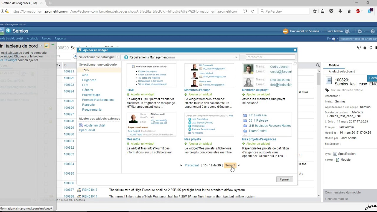 How to install Semios in IBM Doors Next Generation