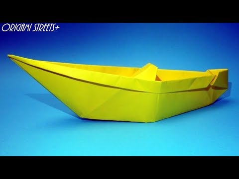 How to make a boat from paper. Origami boat