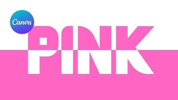 Canva Tutorial : Split Color Text Effect | Creative & Unique Text Design!