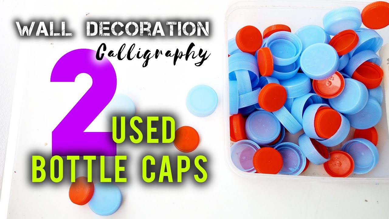 DIY - beautiful wall decorations from used plastic bottle caps ...