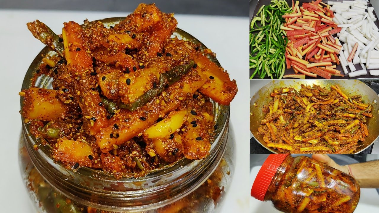 गाजर,मूली,हरी मिर्च का चटपटा अचार | Instant Gajar Mooli Mirch ka Achar | Pickle Recipe | Chef Ashok