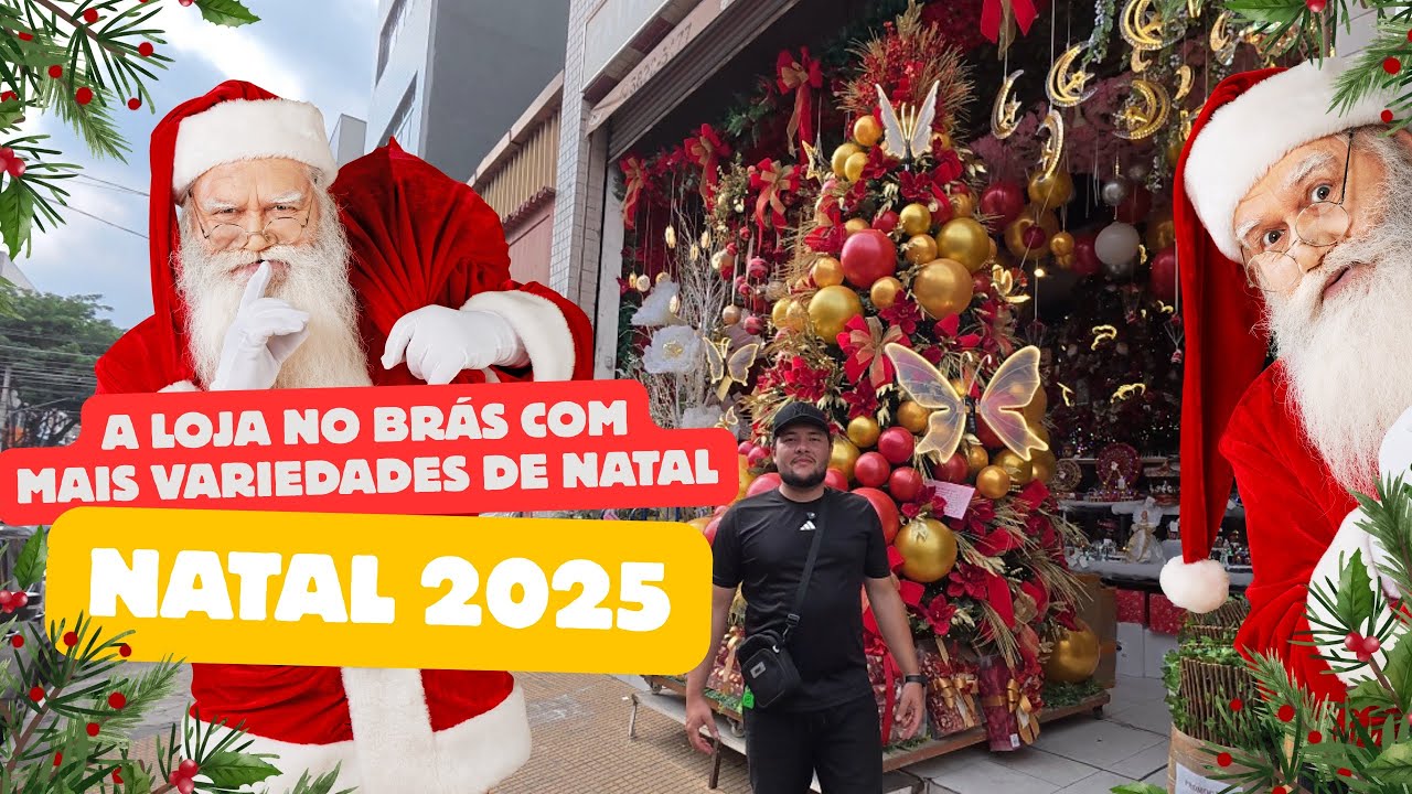 A loja no Brás com mais variedade de Natal #natal #natal2025 