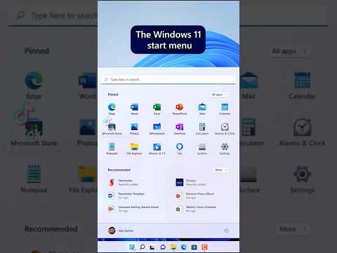 Windows 11 Start Menu #Shorts
