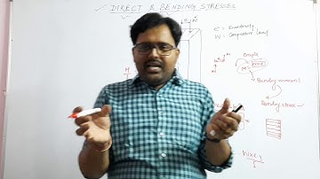 #Combined Direct & Bending Stress #Kernel/Core #Shear Stress in BEAM #SOM VIDEO Part-1