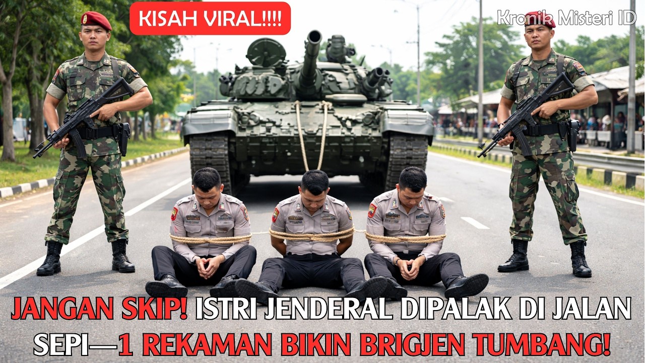 VIRAL! Istri Jenderal Dipalak di Jalan Sepi—1 Rekaman Bikin Brigjen Tumbang! Jangan Skip!