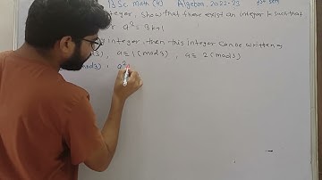 3 b Algebra Sem 1st DUPYQ square of every integer can be written as 3k or 3k+1 by11 dr. Hitesh Kumar