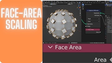 Blender Face area instance scaling